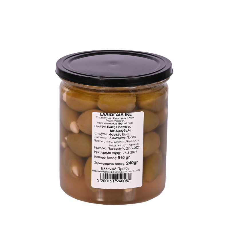 Green Olives with Almond 450ml
